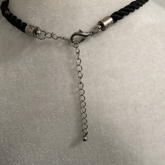 ❌SOLD❌🎁Edgy Rebel Rockstar Silver Bohemian Goth Spiral Swirl Tribal Necklace - Picture 12 of 12